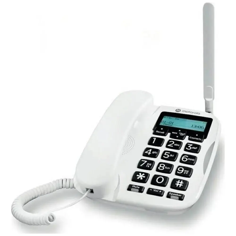 Landline phone Motorola FW500L 4G white