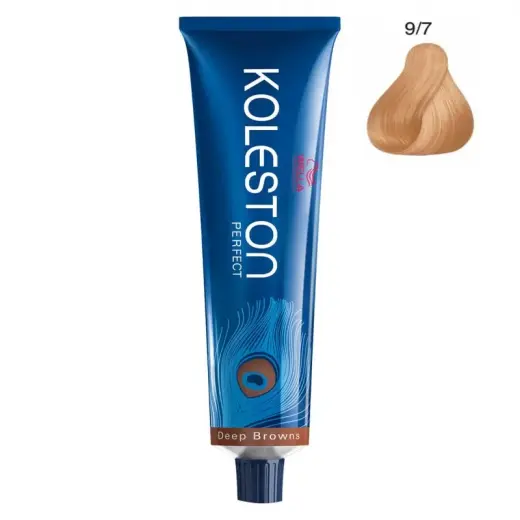 Wella Professionals, Koleston Perfect, Permanent Hair Dye, 9/7 Very Light Brown Blonde, 60 ml