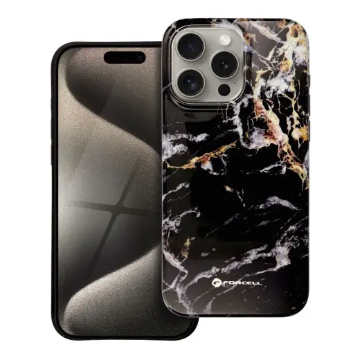 Forcell F-Protect Mirage maciņš ar MagSafe atbalstu telefonam iPhone 15 Pro Max melns