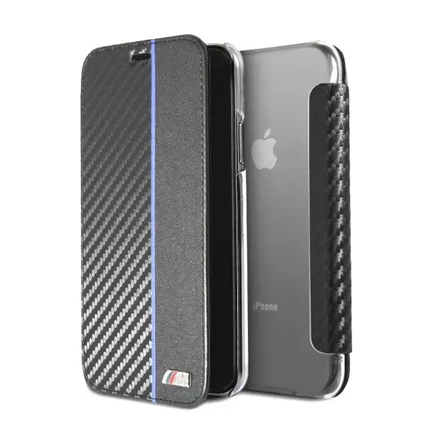 Etui book BMW BMFLBKPXTRCAPNBK iPhone X czarny|black