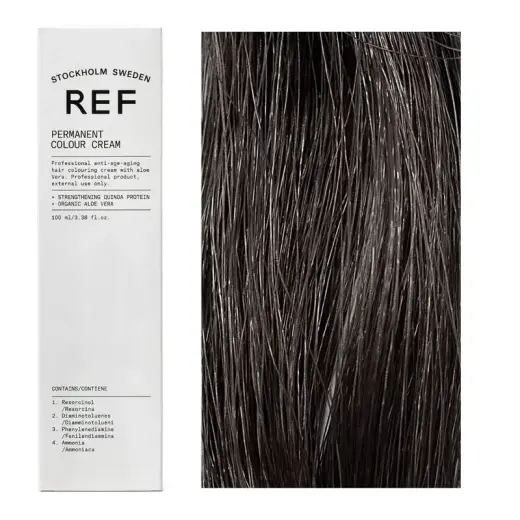Ref Stockholm, Permanent Colour, Vegan, Permanent Hair Dye, 4.11 Darkest Smoky Ash, 100 ml