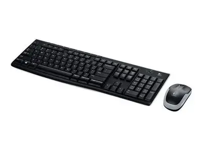 Logitech Keyboard and Mouse Set MK270 - French Layout - Black