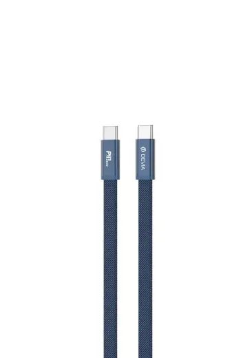 Devia Ultra3 andmeedastus- ja laadimiskaabel | USB-C kuni USB-C | PD | 240W | 1.5m | sinine