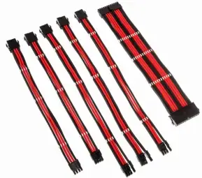 PSU Cable Extensions Kolink Core 6 Cables Black | Red