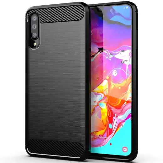 Carbon maciņš telefonam Samsung Galaxy A70 | A70s melns