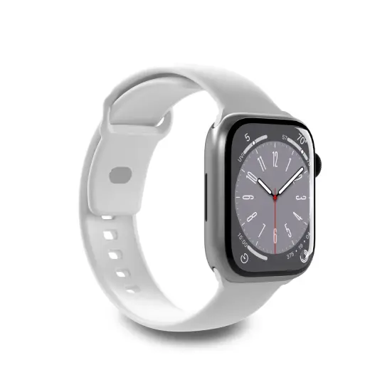Puro Icon nutikella rihm Apple Watch (42/44/45/49 mm) jaoks | silikoonist | valge