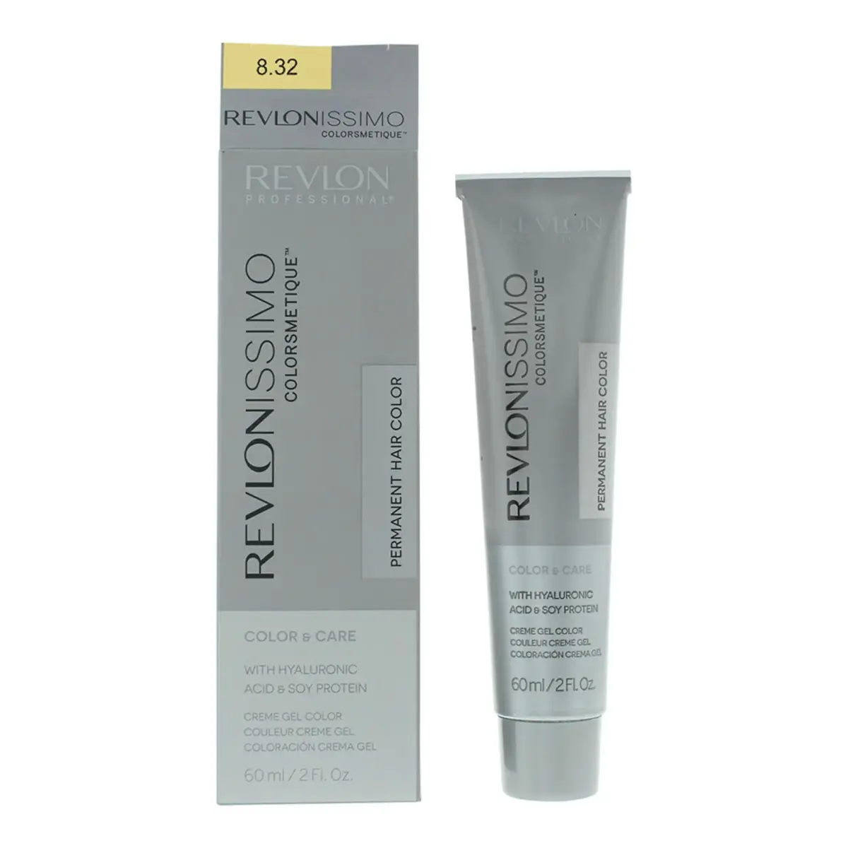 Revlon, Revlonissimo Colorsmetique, Permanent Hair Dye, 8.32 Light Golden Pearl Blonde, 60 ml