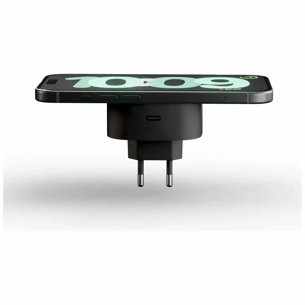 Zens bezvadu lādētājs | Qi | Saderīgs ar MagSafe | 15W | melns