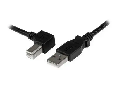 StarTech.com 3m USB 2.0 A to Left Angle B Cable Cord - 3 m USB Printer Cable - Left Angle USB B Cable - 1x USB A (M), 1x USB B (M) (USBAB3ML) - USB cable - 3 m