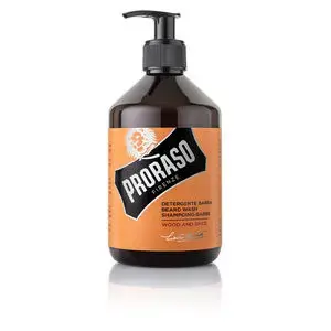 Proraso Wood & Spice Beard Shampoo with Wood and Spice Scent, 500 Ml