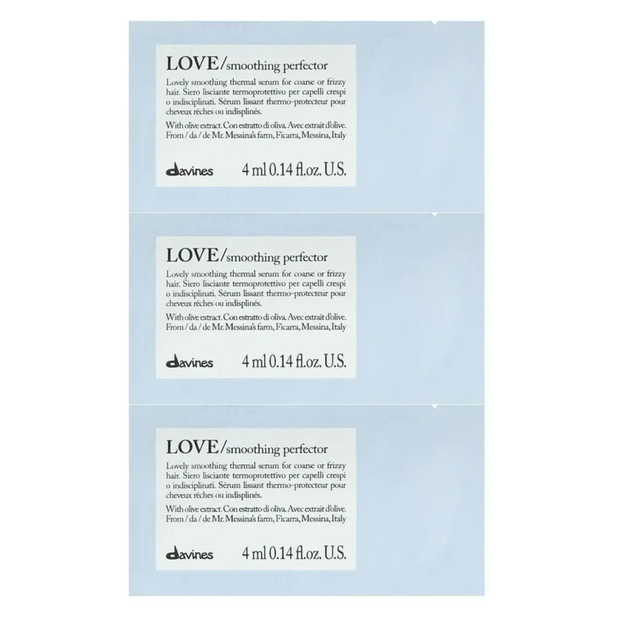 Davines, Love, Hair Leave-In Cream Treatment, 12 pcs, 4 ml