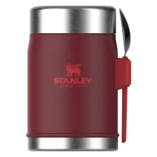 Termoss ēdienu The Legendary Food Jar + Spork 0,4L tumši sarkans