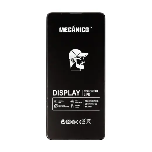 Mecanico LCD Screen T2O for Samsung Galaxy A71 4G black with frame