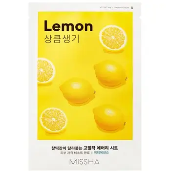Lemon Airy Fit Sheet Mask - Sheet mask with lemon extract.
