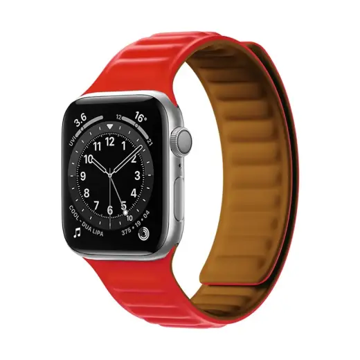 Magnetiline nutikella rihm Apple Watch (41 mm) jaoks | roostevaba teras | punane