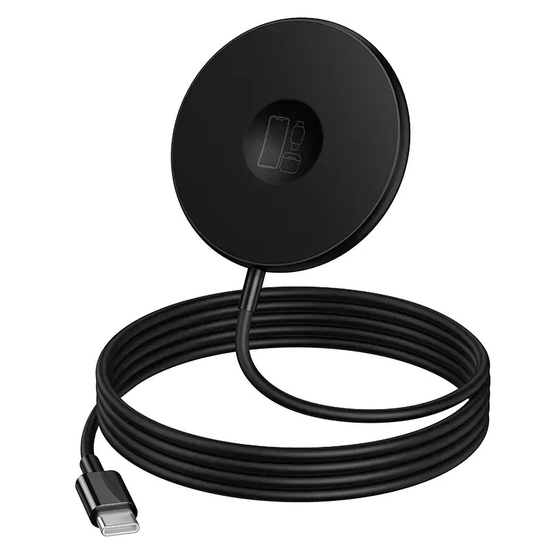Borofone BQ41 Glory 3-in-1 bezvadu lādētājs | Qi | Saderīgs ar MagSafe | 15W | melns