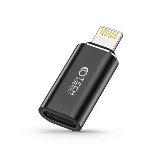 Tech-Protect UltraBoost Lightning (Male) | USB-C (Female) Adapter - Black