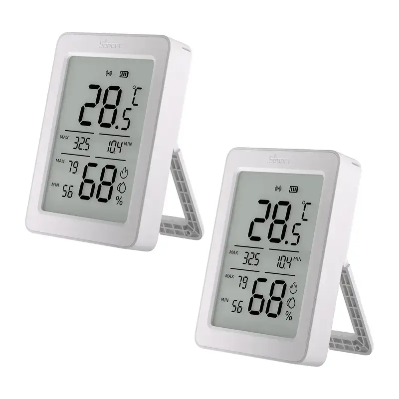 SONOFF ZigBee SNZB-02DR2 Temperature and Humidity Sensor, 2-Pack