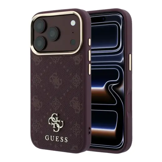 Guess Peony 4G Small Logo чехол с поддержкой MagSafe для телефона iPhone 18 Pro | iPhone 17 Pro красный