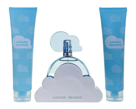 Set Ariana Grande: Cloud, Eau De Parfum, For Women, 100 ml + Cloud, Hydrating, Body Lotion, 100 ml + Cloud, Body Wash, Body, 100 ml