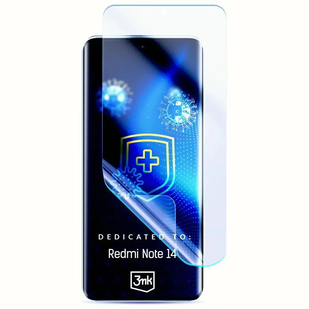 3MK SilverProtect+ Wet-Mount Antimicrobial Film for Redmi Note 14 4G