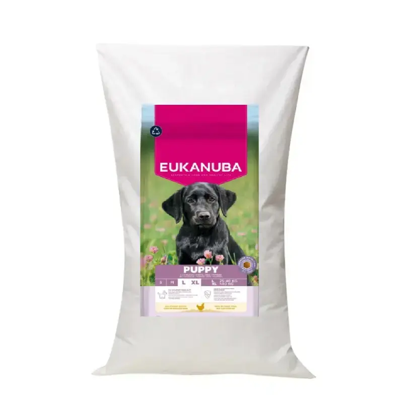 Sausa barība kucēniem - Eukanuba Puppy Large Chicken, 18 kg