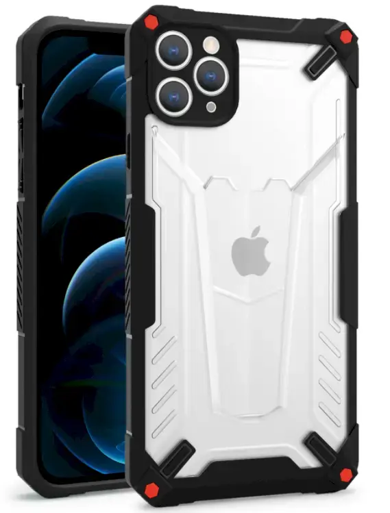 Fusion hybrid protect case silikona aizsargapvalks Apple iPhone 13 Mini melns