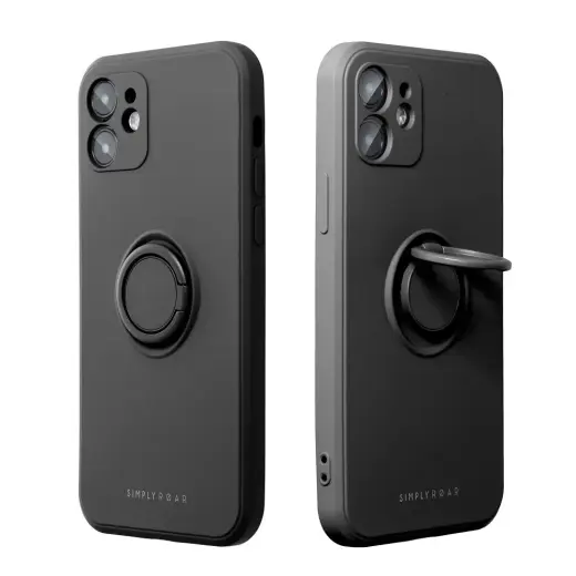 ROAR AMBER CASE maciņš ar statīvu telefonam iPhone 17 Air melns