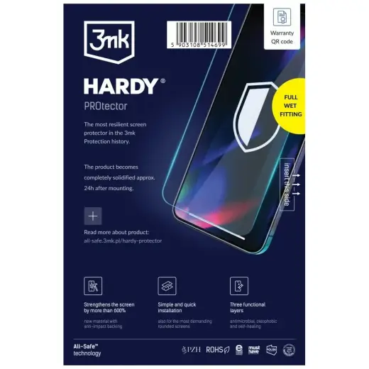 3MK All-In-One Hardy PROtector Tablet wet assembly Sold in packs of 5, price is for 1 pc