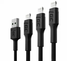 Green Cell 3-in-1 data transfer and charging cable | USB-A to Lightning | 1.2m