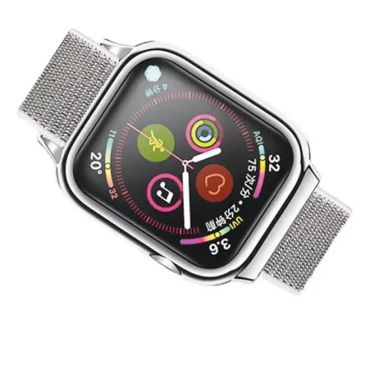 USAMS viedpulksteņa siksniņa priekš Apple Watch 4/5/6/7/SE (40/41 mm) | neilons | pelēka