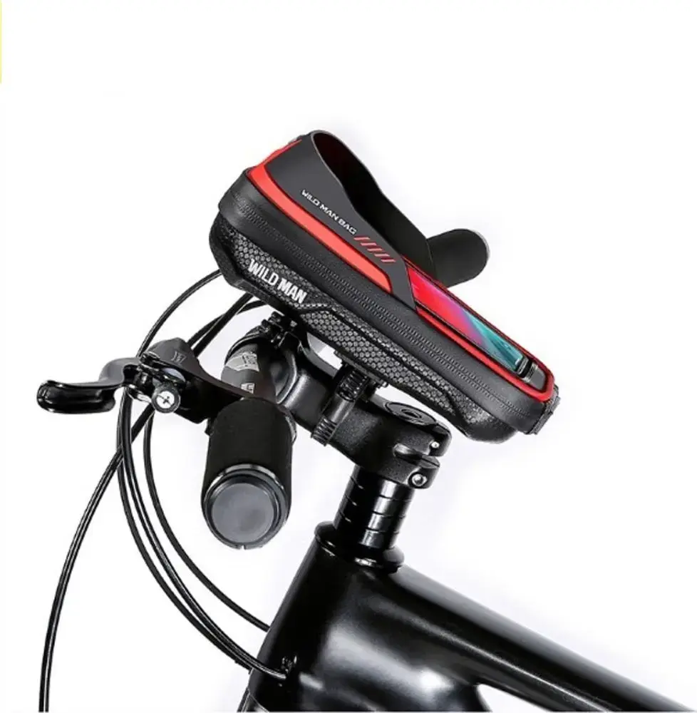 WILDMAN traveling bag for bike handlebars with zipper 0,5L (4 "- 7") ES16 black