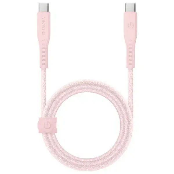 ENERGEA Flow data transfer and charging cable | USB-C to USB-C | 240W | 1.5m | pink