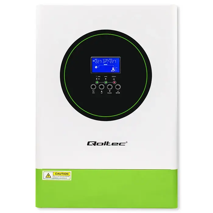 Qoltec Modular Hybrid Solar Inverter Off-Grid 6200W | 120A | 48V | MPPT | 12 units | BMS | AGM GEL LiFePO4 | Sinus | Wi-Fi option | Power factor 1.0