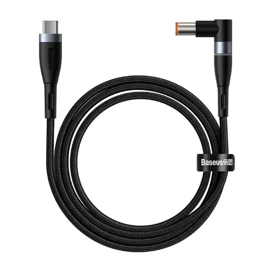 Baseus Zinc Magnetic CATXC-Y01 datu pārraides un uzlādes vads | USB-C uz DC Lenovo 7.9x5.5mm | 100W | 2m | melns