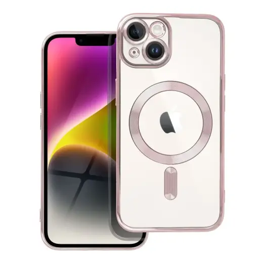 Electro Mag phone case with MagSafe support for iPhone 14 pink