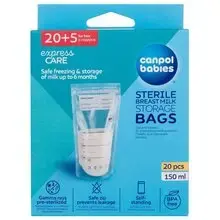 Express Care Sterile Breast Milk Storage Bags - Bags for storing expressed milk.