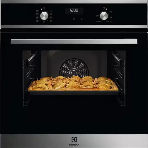 Electrolux cepeškrāsns, 65l, iebūv., melna