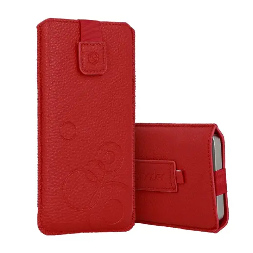 WONDER Deko Pouch Case (Size S) for Nokia 105 2019/150/216 red