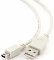 Kabelis Gembird USB Male - MiniUSB Male 0.9m White