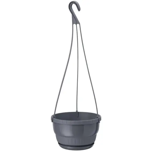 Hanging flower pot 25cm Europa, black