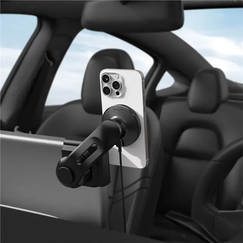 Spigen Tesla TapLock MagSafe Car Mount Charger, black - Wireless / Screen