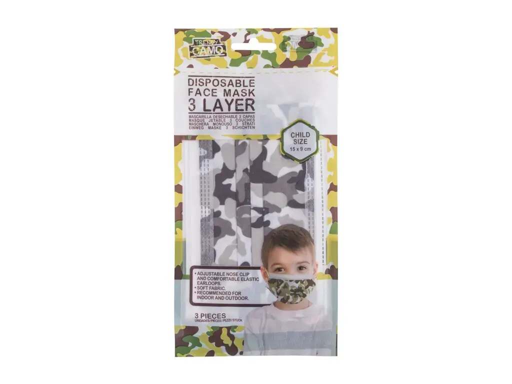Trendy Camo Face Mask and Respirator
