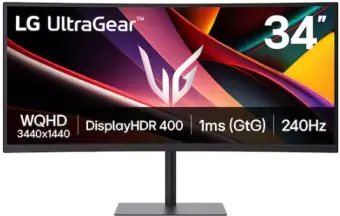 Monitors LG 34" 34G630A-B IPS QHD 240Hz Curved