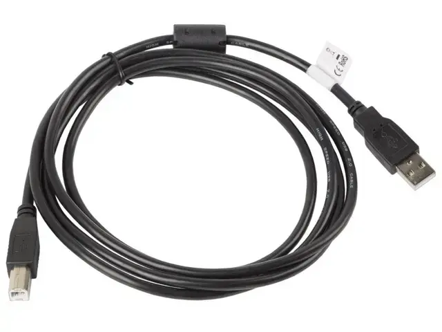 Cable USB 2.0 AM-BM 1.8M Ferryt black