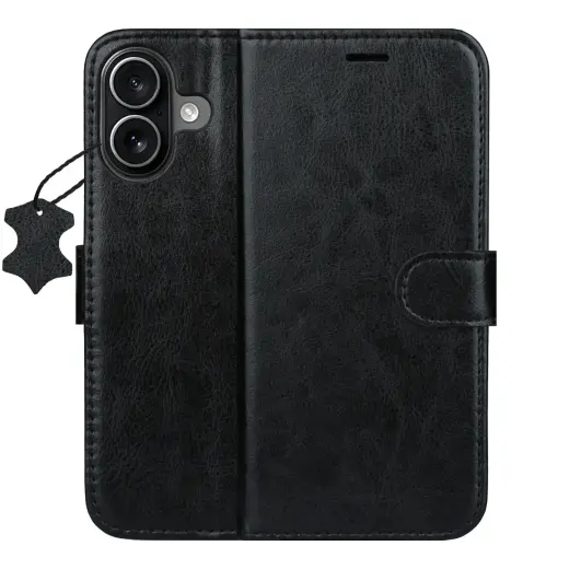 Smart Luxe leather case for iPhone 17 6,3" black
