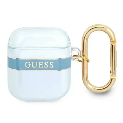 Guess  GUA2HHTSB AirPods 1|2 cover niebieski|blue Strap Collection