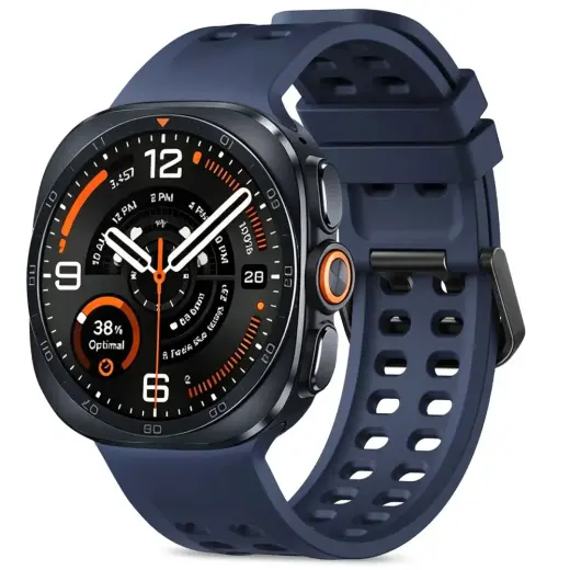 Tech-Protect Silicone Air išmaniojo laikrodžio dėklas Samsung Galaxy Watch Ultra 1/2 (47 mm) | tamsiai mėlynas