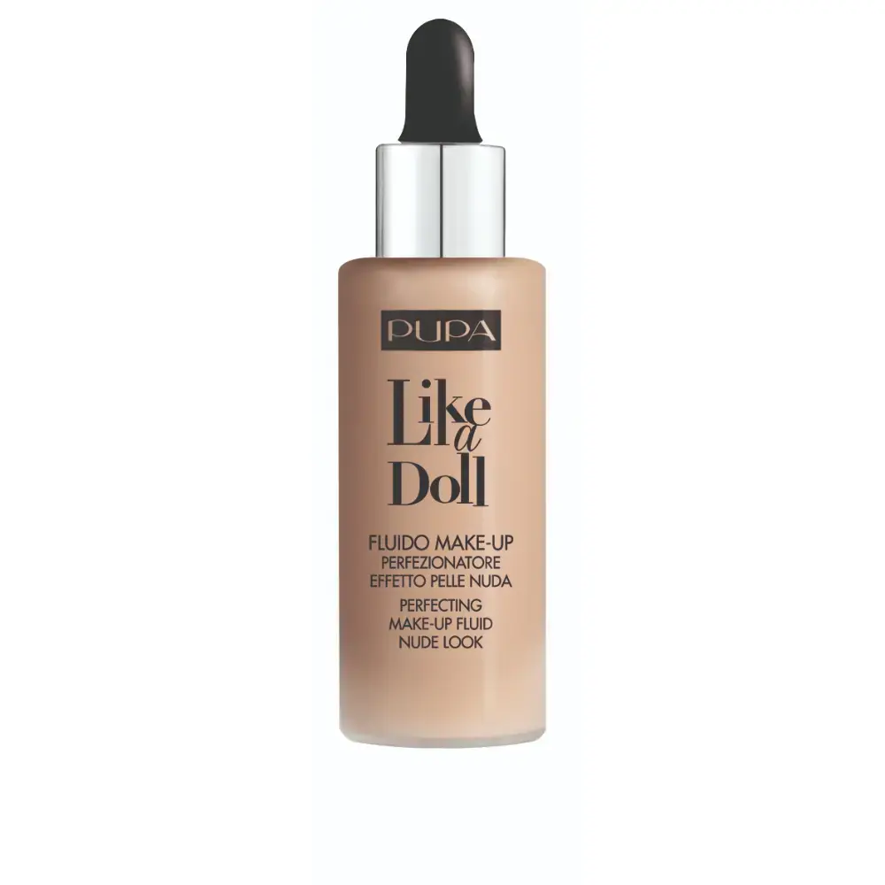 Pupa, Like A Doll, Liquid Foundation, 020, Light Beige, 30 ml