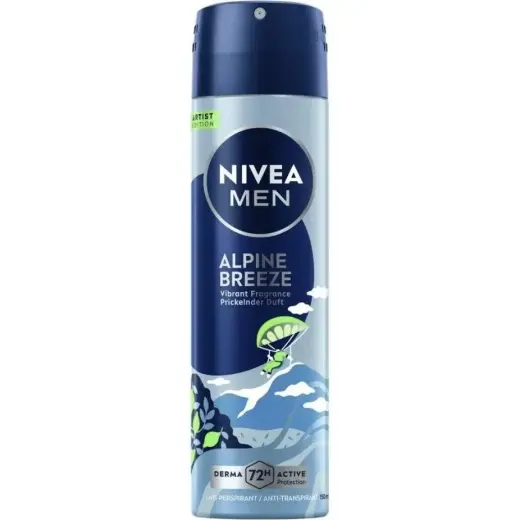 NIVEA, Deodorante, - Alpine Breeze Antiperspirant Spray (Anti-Perspirant) 150 Ml (Getto Vaporizzato, 150ml)
